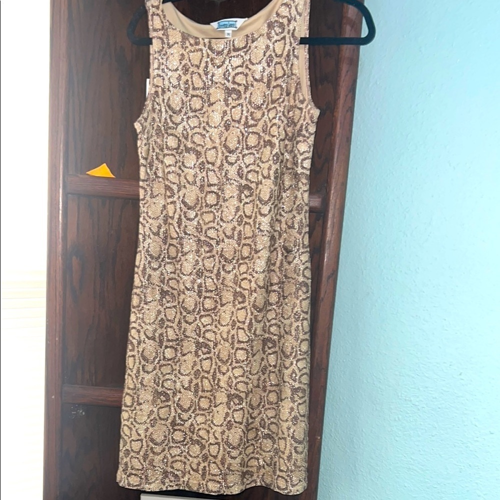 Chico's Tan Snake Print Dress
